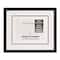 8.5" x 11" Black Document Frame with Triple Mat by Studio Décor®